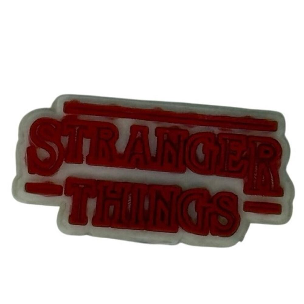 Stranger Things Croc Charm Jibbitz Red White Horror TV Shoe Accessory